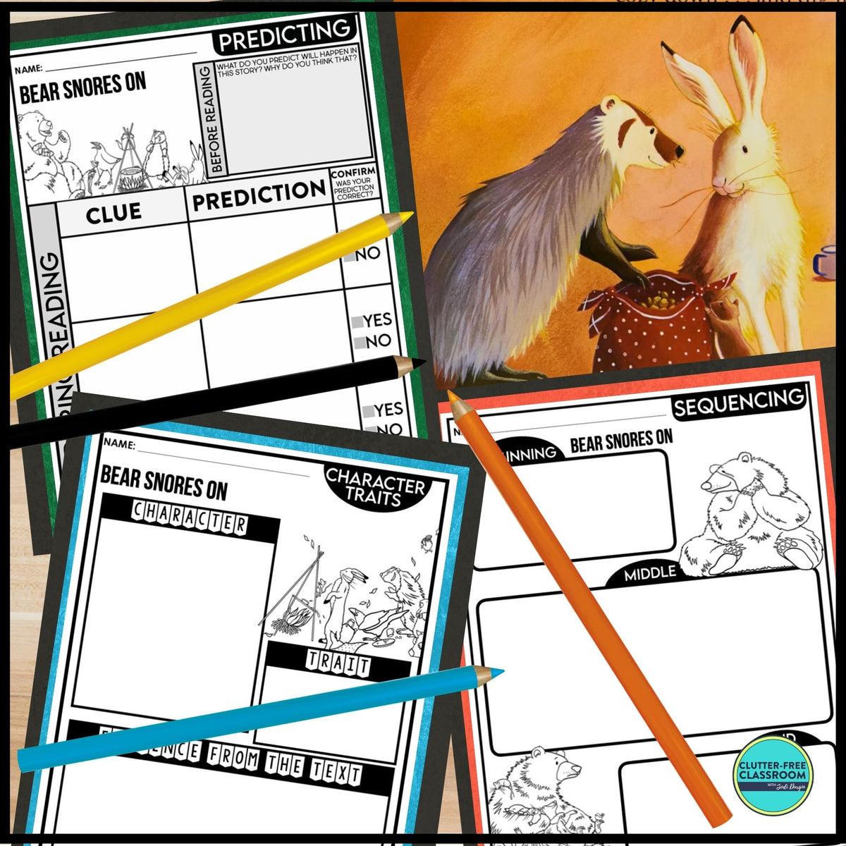 BEAR SNORES ON activities and lesson plan ideas – Clutter Free ...