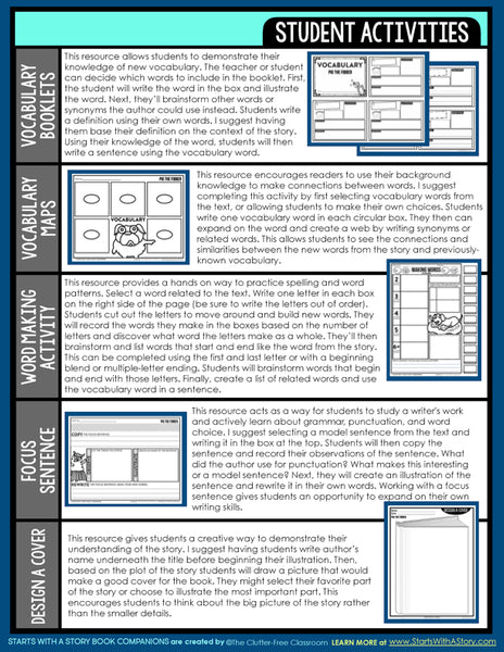 HOW TO CATCH A CLASS PET activities and lesson plan ideas
