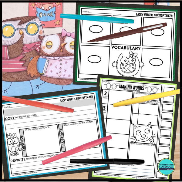 LACEY WALKER, NONSTOP TALKER activities and lesson plan ideas