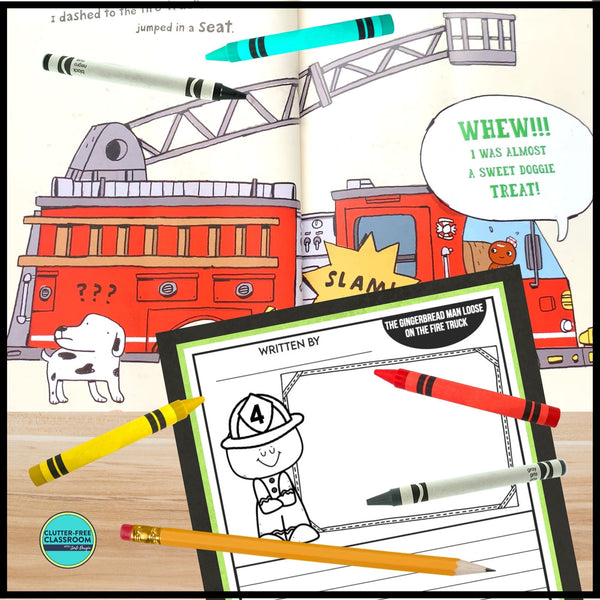 THE GINGERBREAD MAN LOOSE ON THE FIRE TRUCK activities and lesson plan ideas