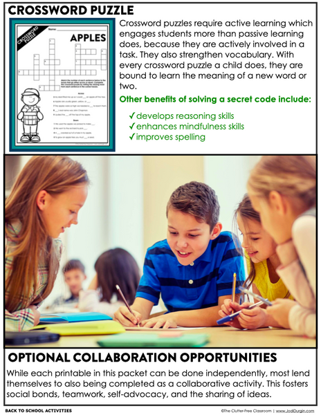 APPLES ACTIVITY PACKET