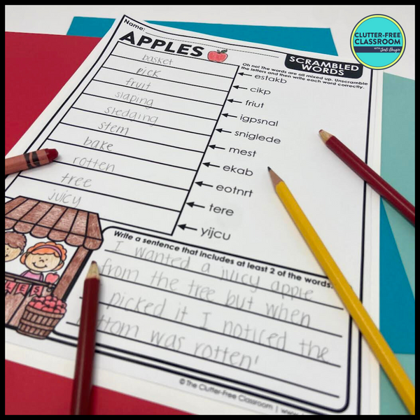 APPLES ACTIVITY PACKET