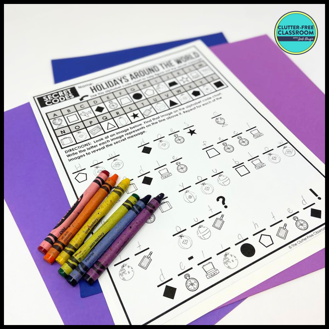 Holidays Around the World Activity Packet – Clutter Free Classroom Store