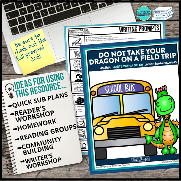 DO NOT TAKE YOUR DRAGON ON A FIELD TRIP activities and lesson plan ideas