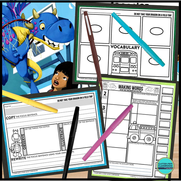 DO NOT TAKE YOUR DRAGON ON A FIELD TRIP activities and lesson plan ideas