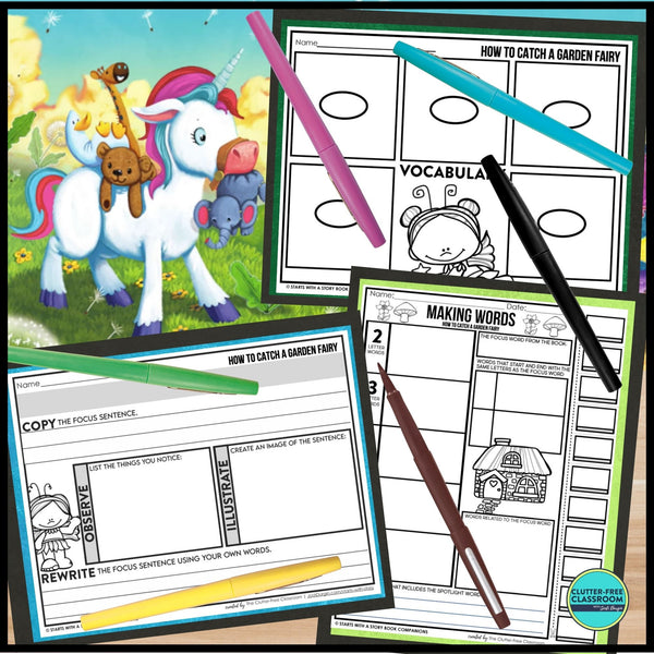 HOW TO CATCH A GARDEN FAIRY activities and lesson plan ideas