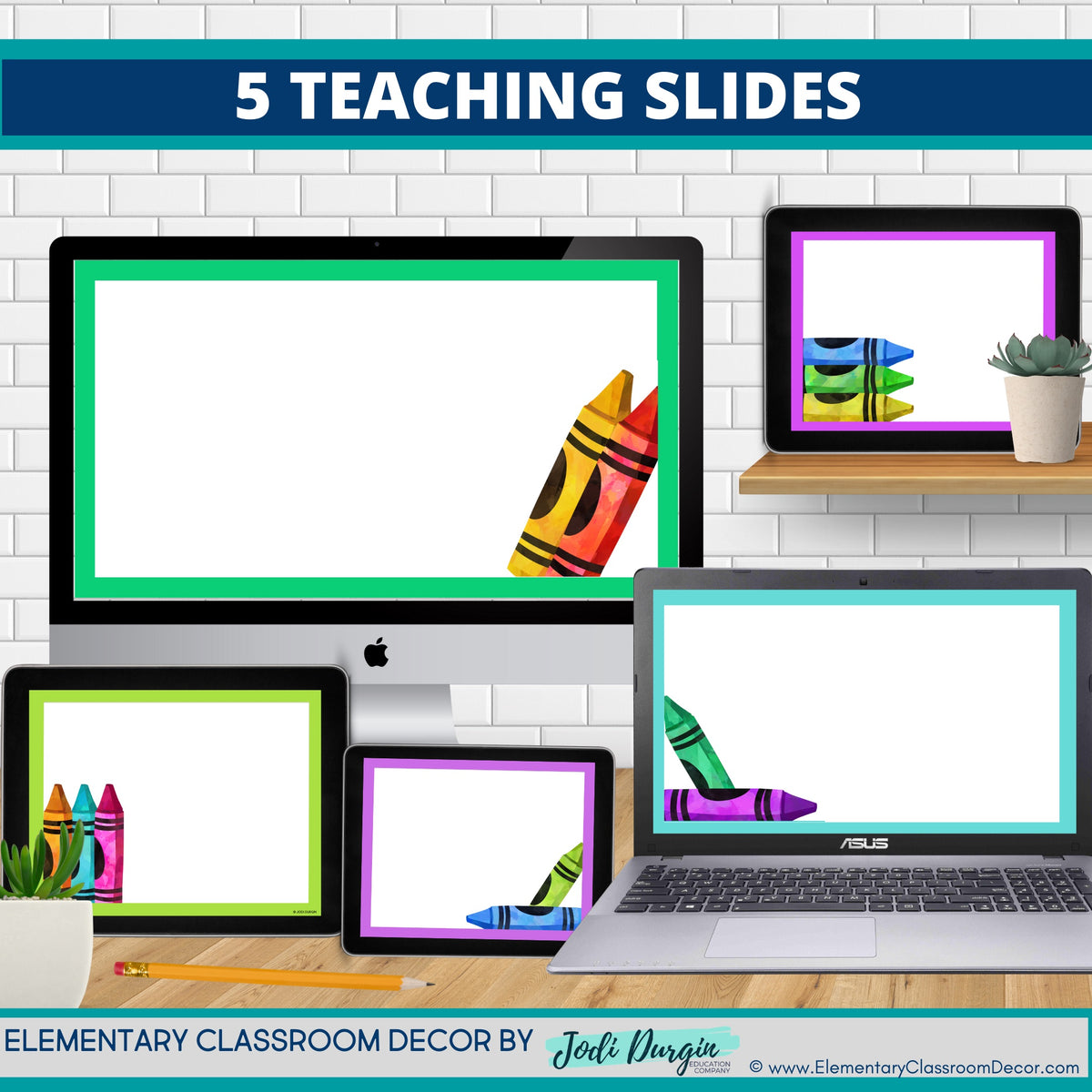 CRAYONS CLASSROOM DECOR Classroom Door Kit Colorful Bulletin Board teacher  Decoration Kit Crayons Sign 