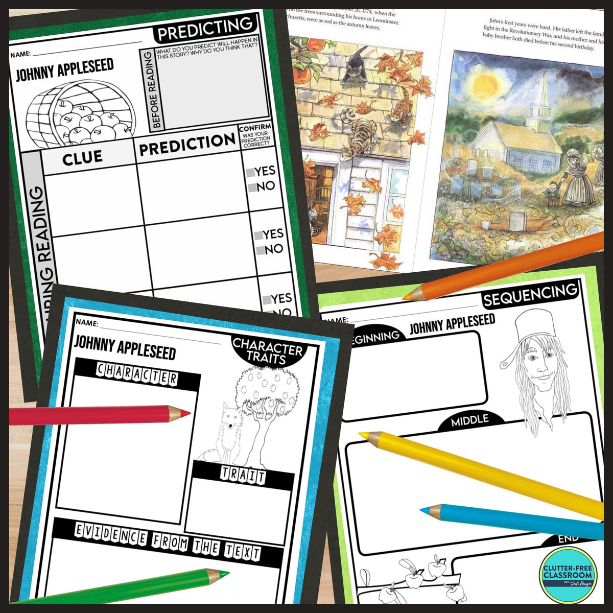 JOHNNY APPLESEED activities and lesson plan ideas – Clutter Free ...