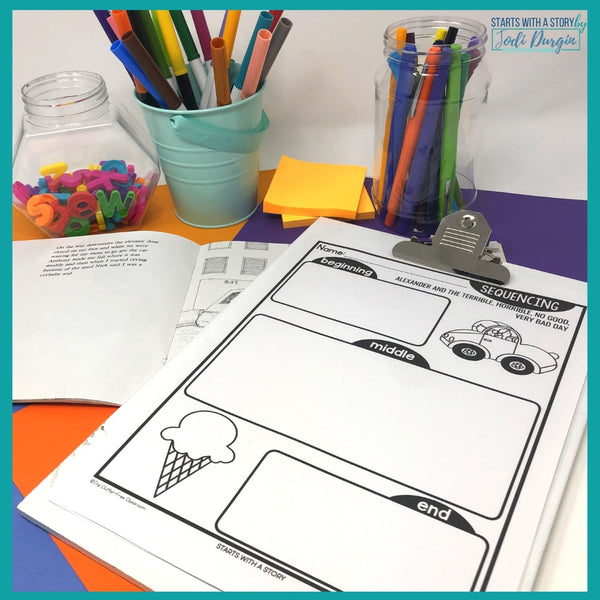 Alexander and The Terrible, No Good Very Bad Day activities and lesson plan ideas