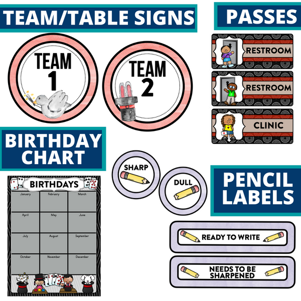 Magic Classroom Themed Decor Bundle