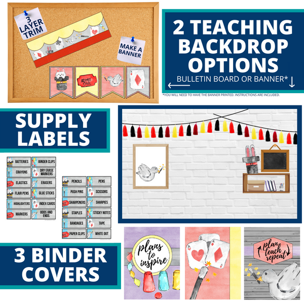 Magic Classroom Themed Decor Bundle
