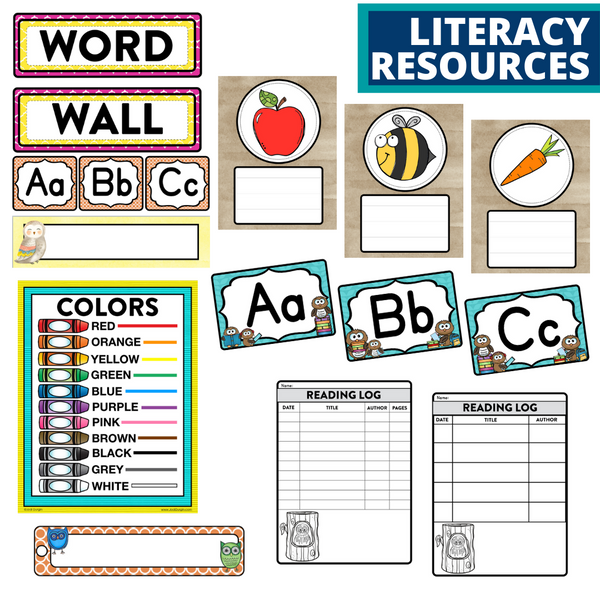 Owl Classroom Theme Decorations Bundle
