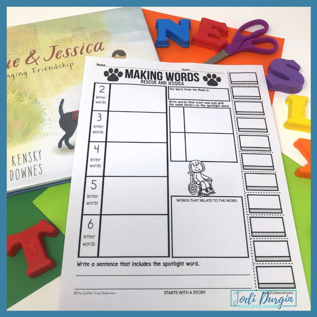 Rescue and Jessica activities and lesson plan ideas – Clutter Free ...