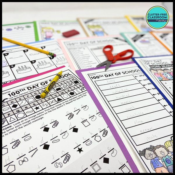 100th Day of School Activity Packet