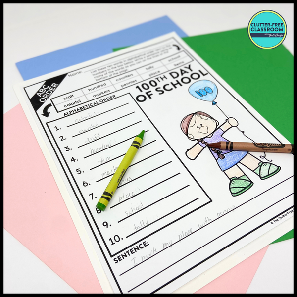 100th Day of School Activity Packet