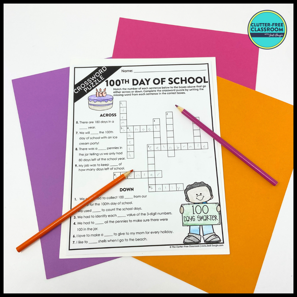 100th Day of School Activity Packet