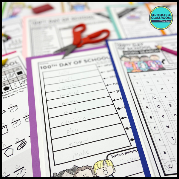 100th Day of School Activity Packet