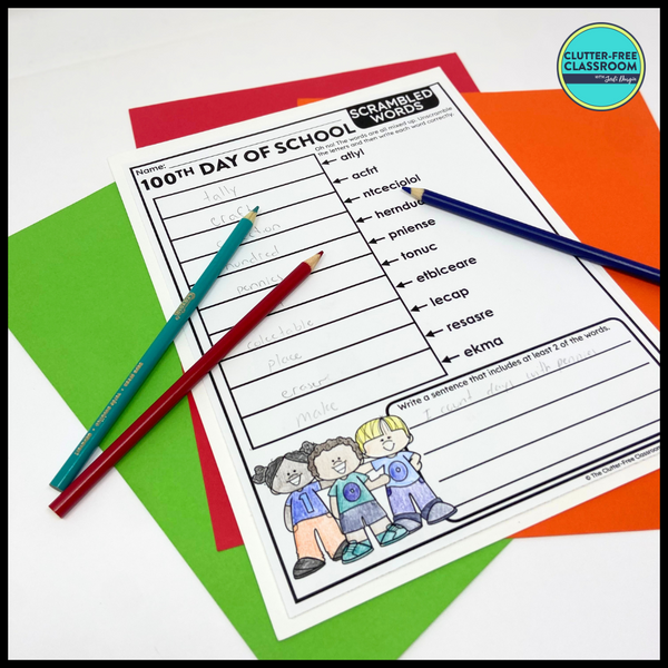 100th Day of School Activity Packet