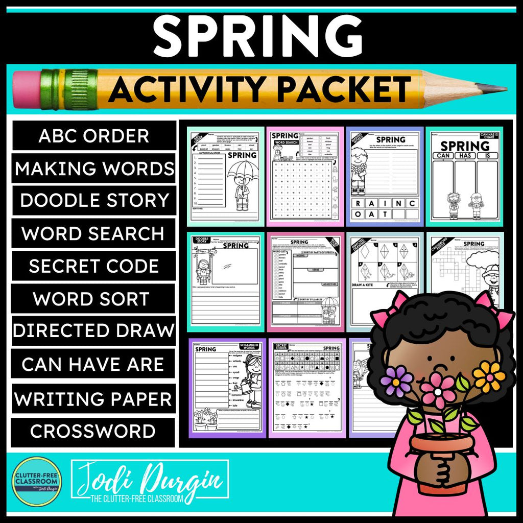 Spring Activity Packet – Clutter Free Classroom Store