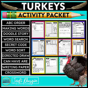 Turkeys Activity Packet