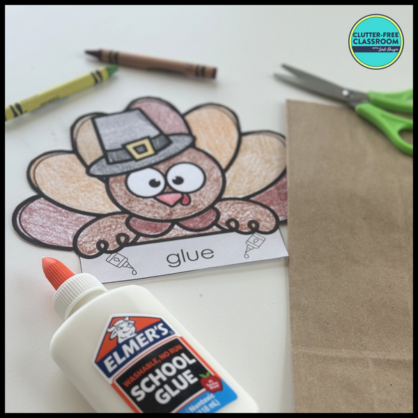 Thanksgiving Writing Prompts & Turkey Paper Bag Craft 1st 2nd 3rd Grade