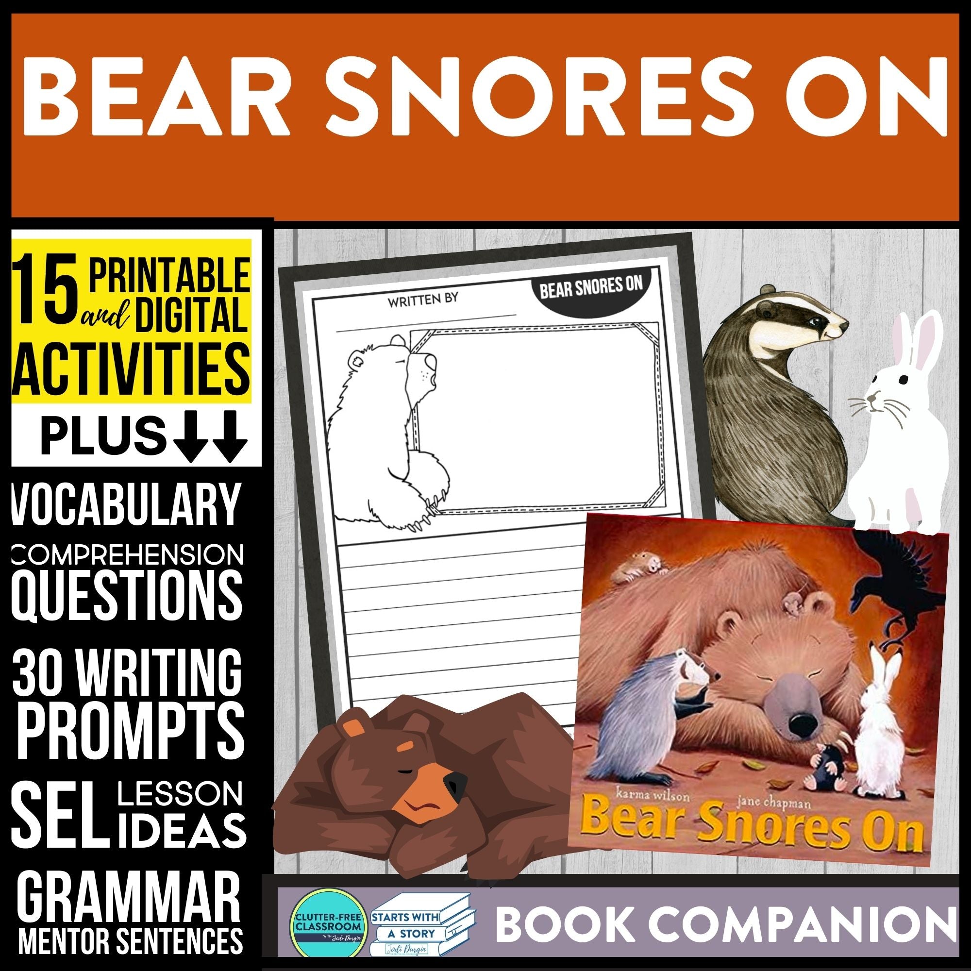 BEAR SNORES ON activities and lesson plan ideas