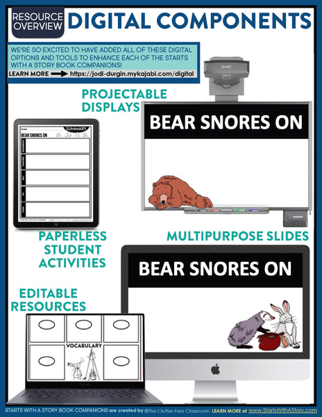 BEAR SNORES ON activities and lesson plan ideas
