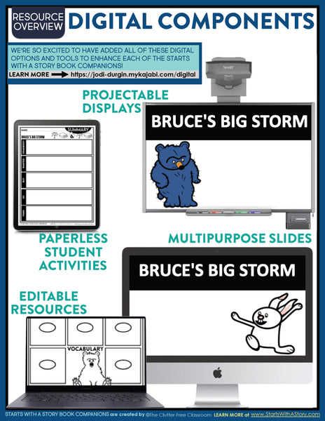 BRUCE'S BIG STORM activities and lesson plan ideas
