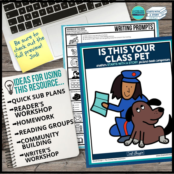 IS THIS YOUR CLASS PET activities and lesson plan ideas