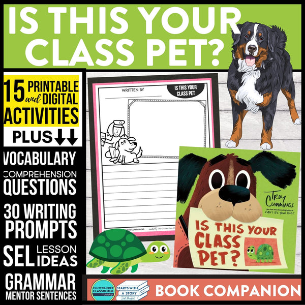 IS THIS YOUR CLASS PET activities and lesson plan ideas