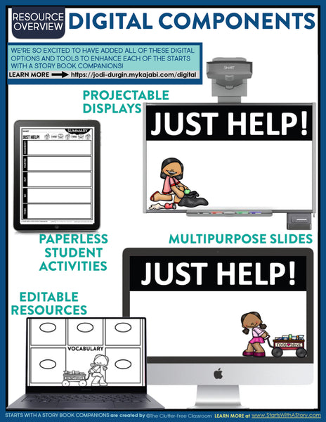 JUST HELP! activities and lesson plan ideas