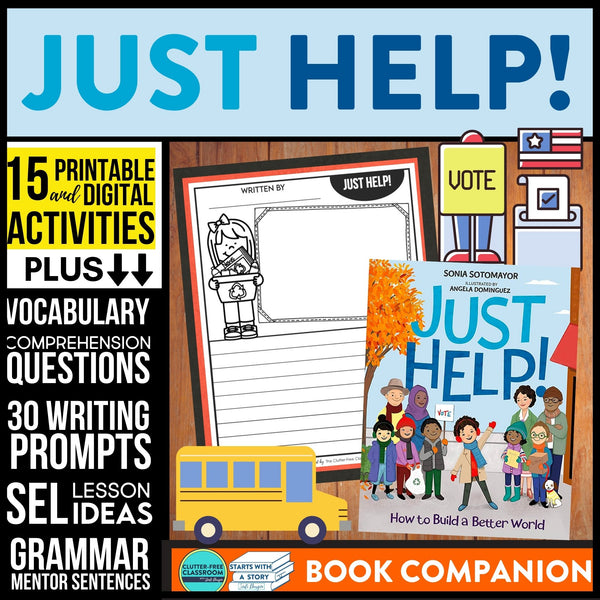 JUST HELP! activities and lesson plan ideas