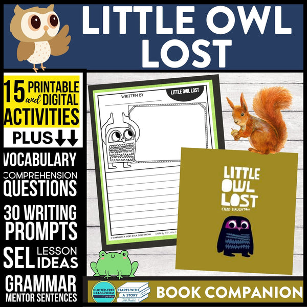 LITTLE OWL LOST activities and lesson plan ideas