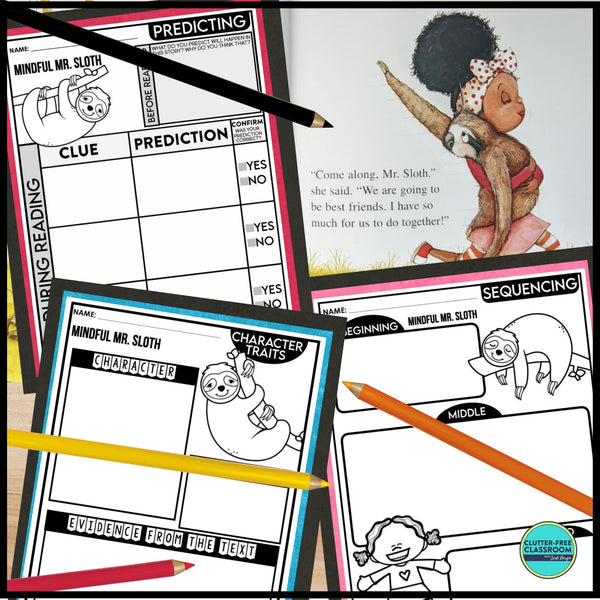 MINDFUL MR. SLOTH activities and lesson plan ideas