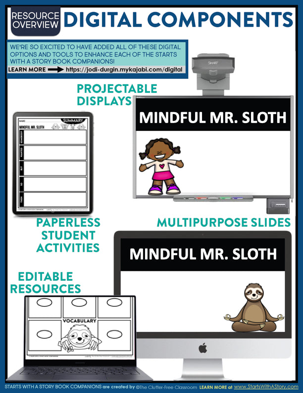 MINDFUL MR. SLOTH activities and lesson plan ideas – Clutter Free ...