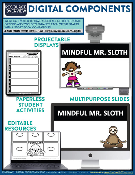 MINDFUL MR. SLOTH activities and lesson plan ideas – Clutter Free ...