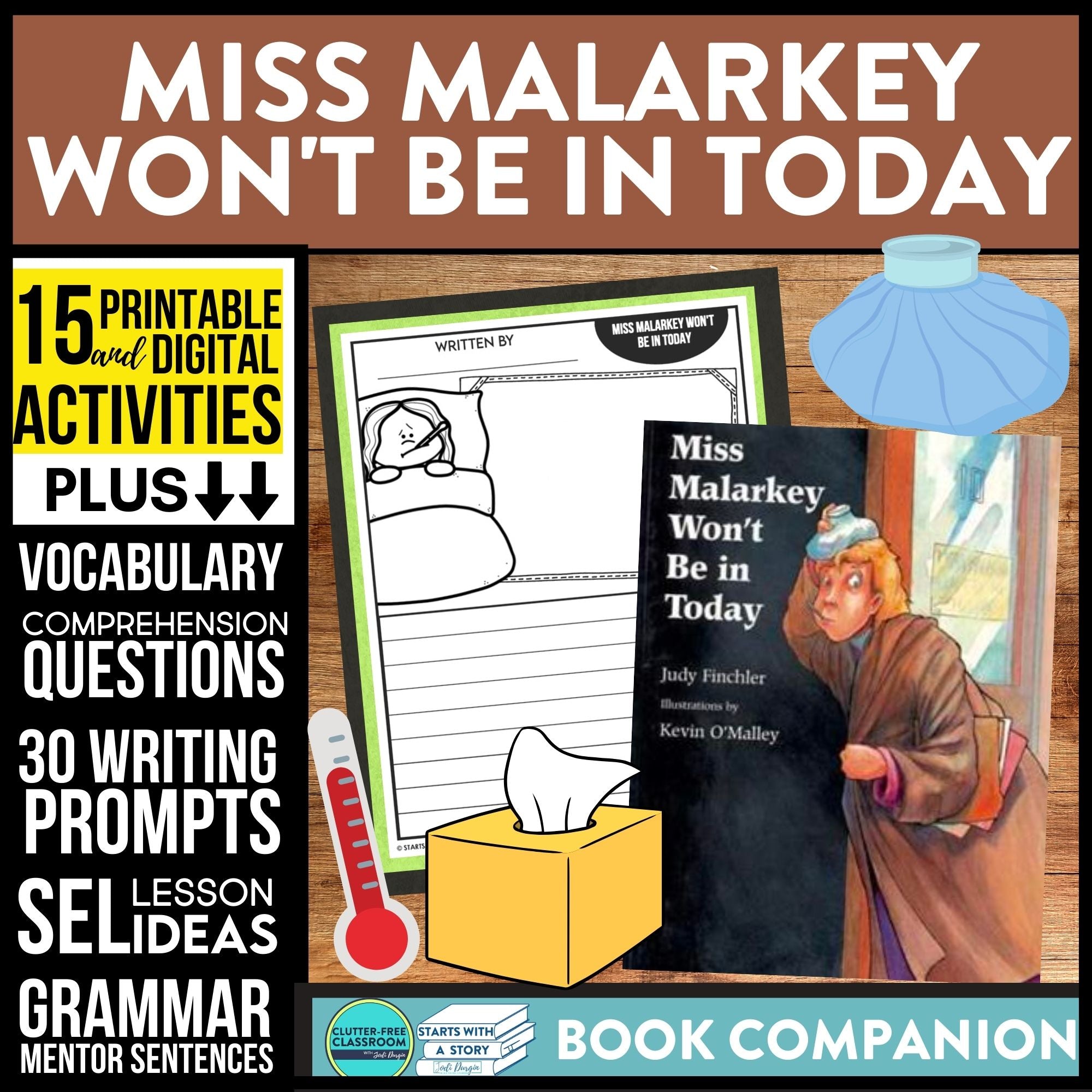 MISS MALARKEY WON'T BE IN TODAY activities and lesson plan ideas