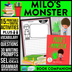 MILO'S MONSTER activities and lesson plan ideas