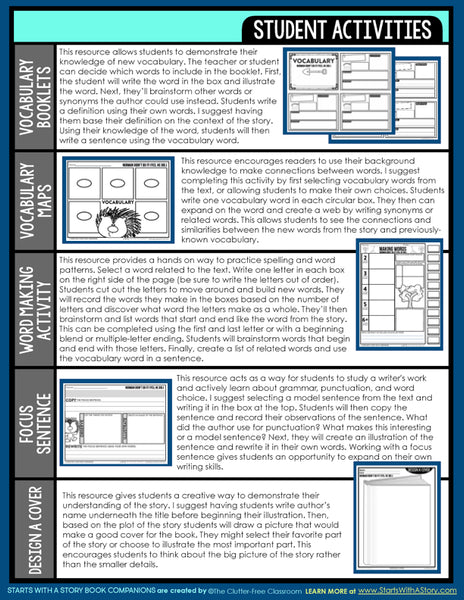 NORMAN DIDN'T DO IT! (YES HE DID.) activities and lesson plan ideas