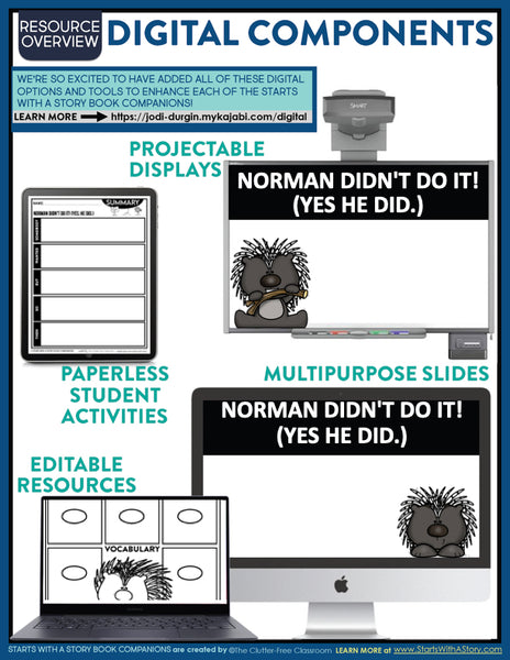 NORMAN DIDN'T DO IT! (YES HE DID.) activities and lesson plan ideas