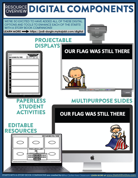 OUR FLAG WAS STILL THERE activities and lesson plan ideas