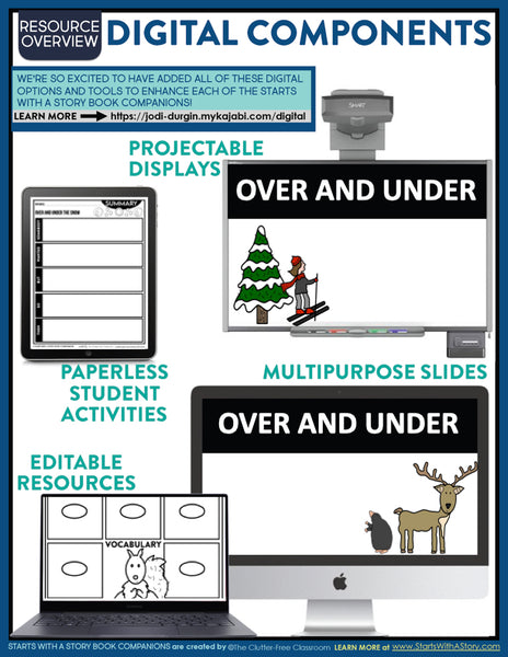 OVER AND UNDER THE SNOW activities and lesson plan ideas