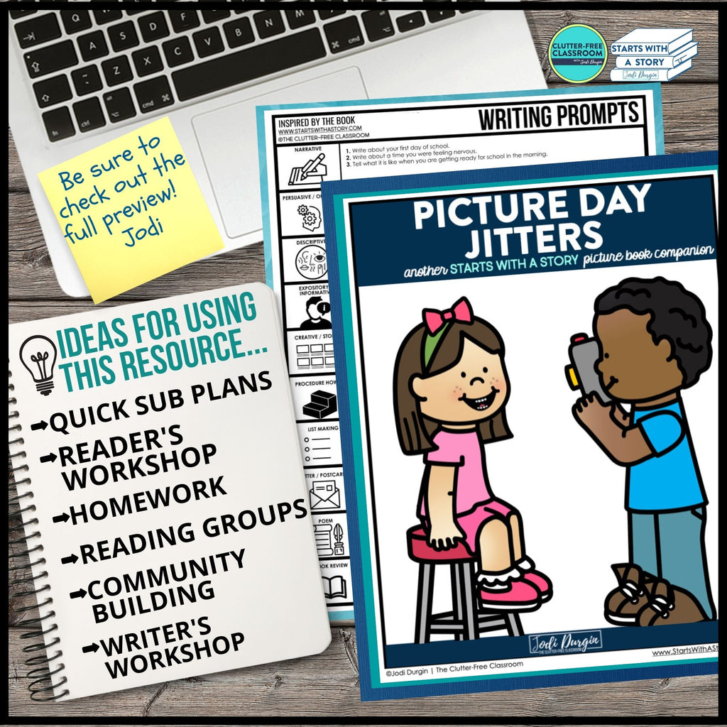 PICTURE DAY JITTERS Activities And Lesson Plan Ideas Clutter Free picture-day-jitters-activities-and-lesson-plan-ideas-clutter-free