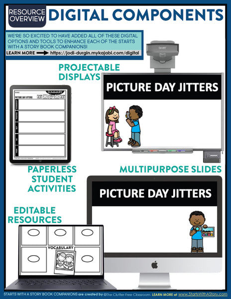 PICTURE DAY JITTERS activities and lesson plan ideas