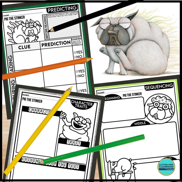 PIG THE STINKER activities and lesson plan ideas