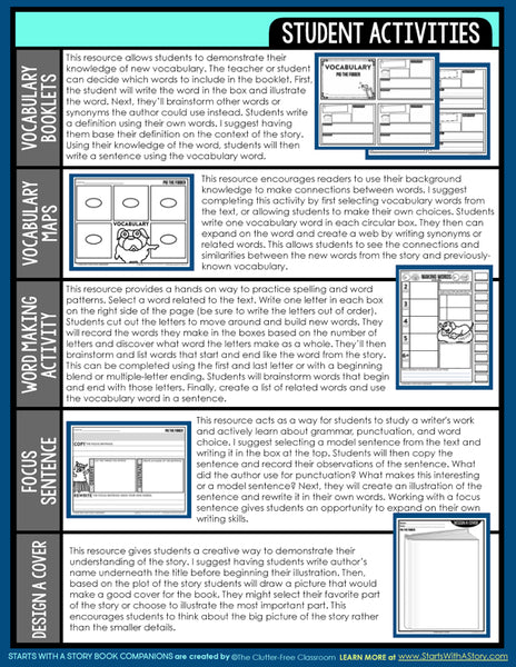 PIG THE FIBBER activities and lesson plan ideas