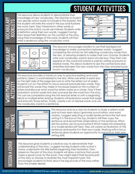 PIG THE REBEL activities and lesson plan ideas