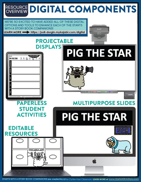 PIG THE STAR activities and lesson plan ideas