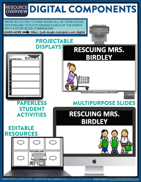 RESCUING MRS. BIRDLEY activities and lesson plan ideas