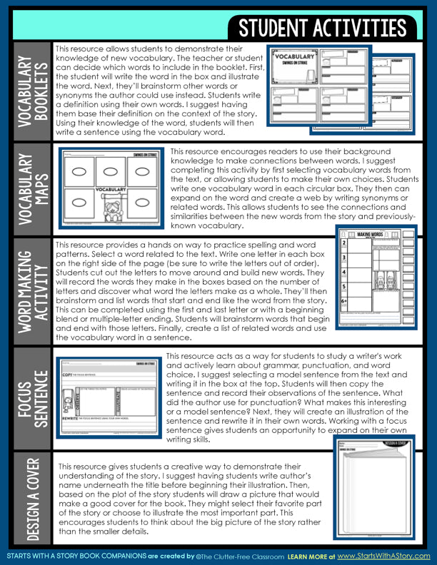 SWINGS ON STRIKE activities and lesson plan ideas – Clutter Free ...